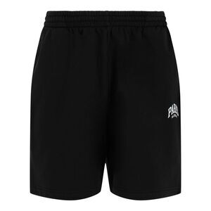 Balenciaga Paris Logo Sweat Shorts Black Mens